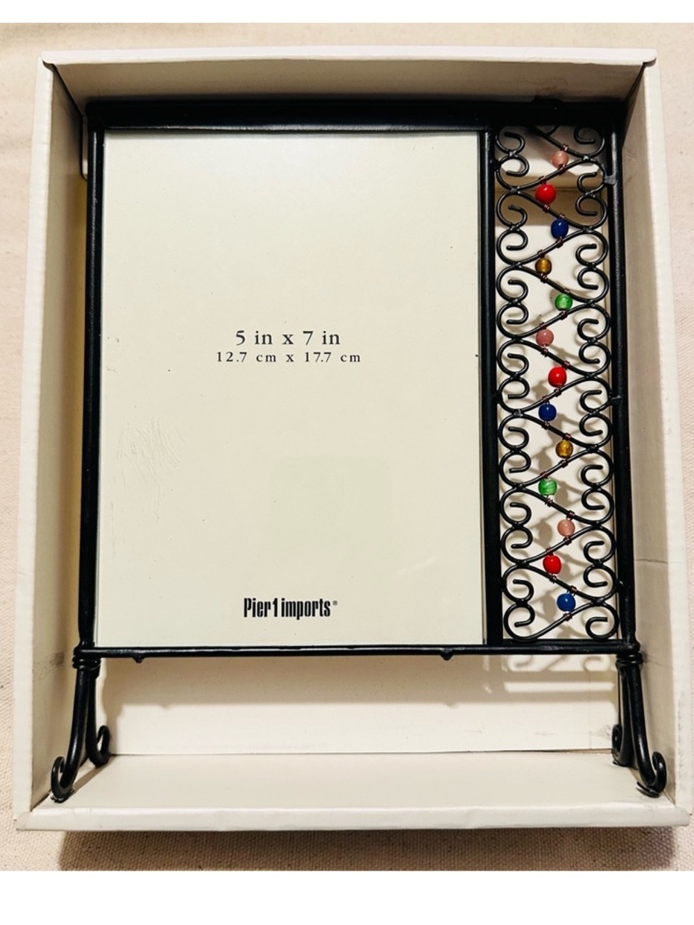 Pier One | Frame | Beaded Metal Frame with Beads